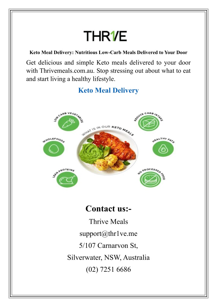 keto meal delivery nutritious low carb meals