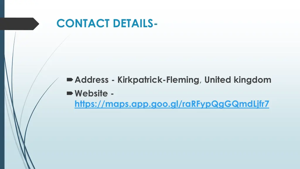 contact details