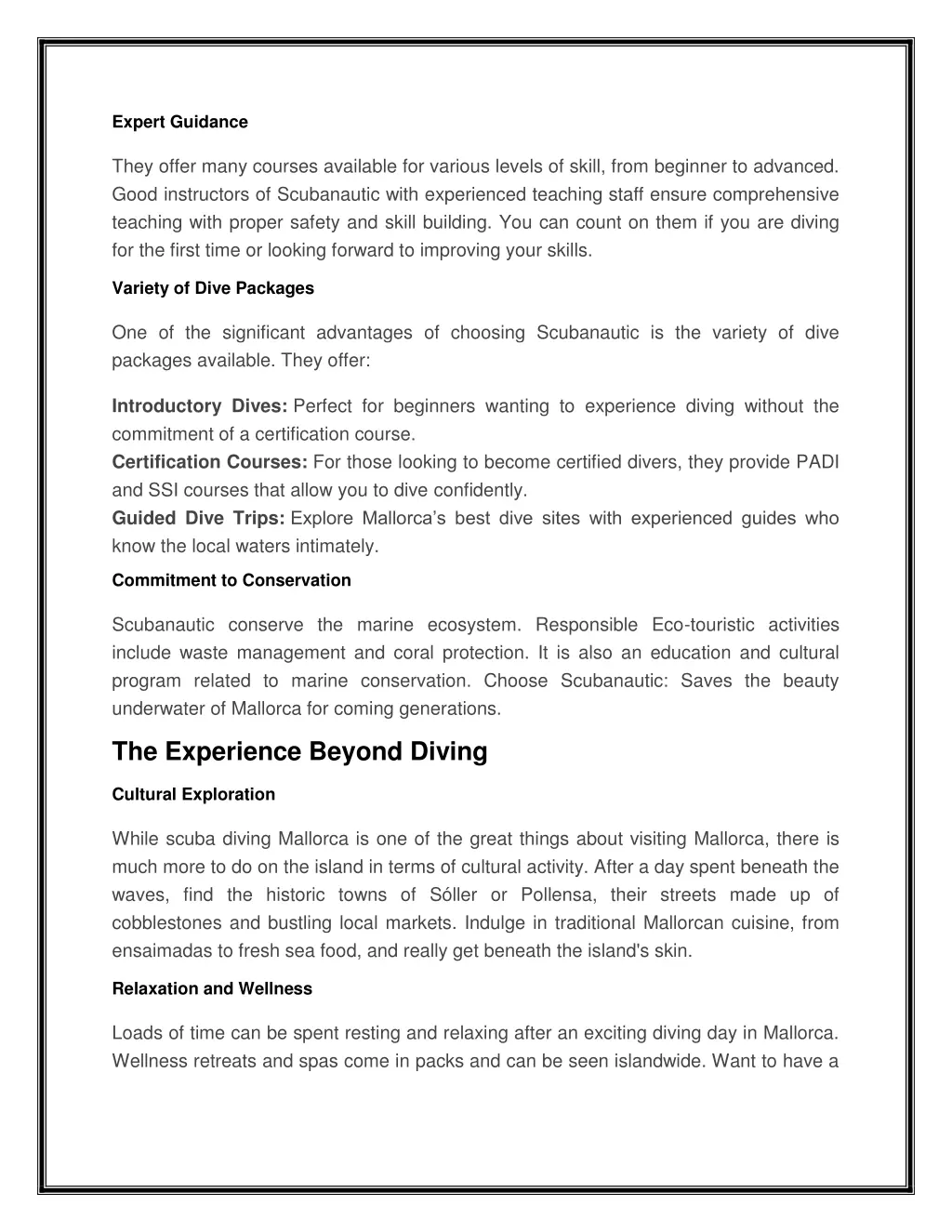 expert guidance
