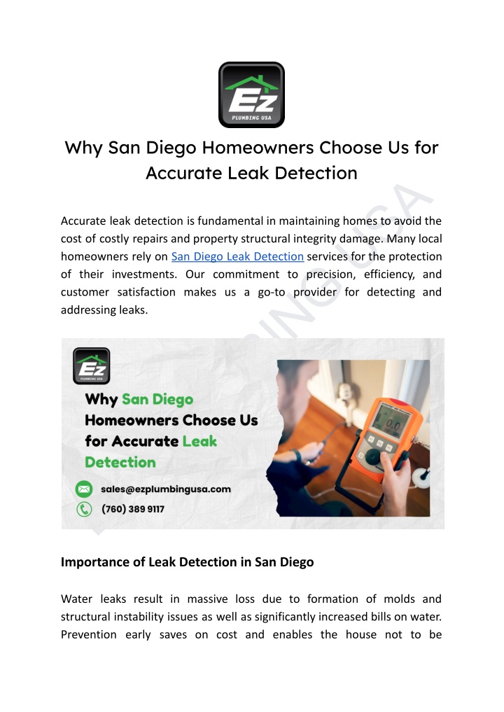 why san diego homeowners choose us for accurate