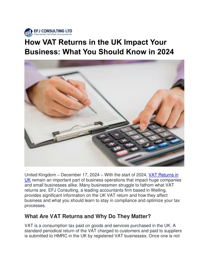 how vat returns in the uk impact your business