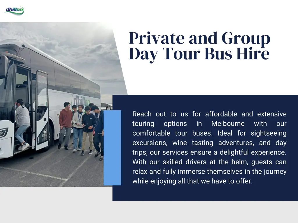 private and group day tour bus hire