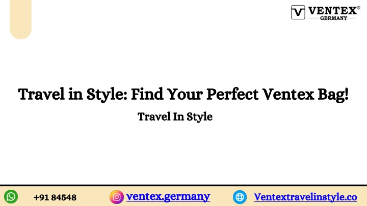 travel in style find your perfect ventex bag