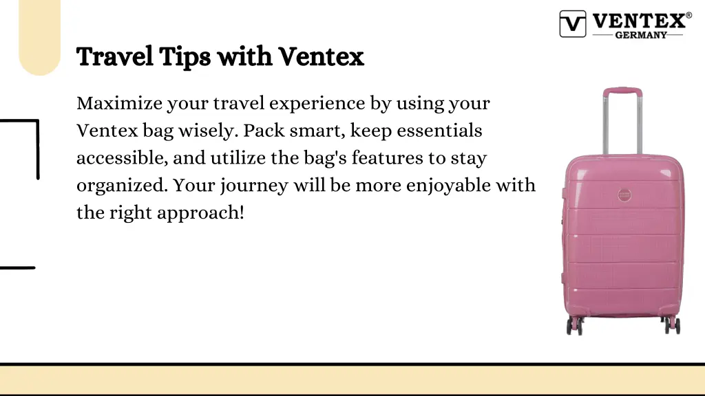 travel tips with ventex