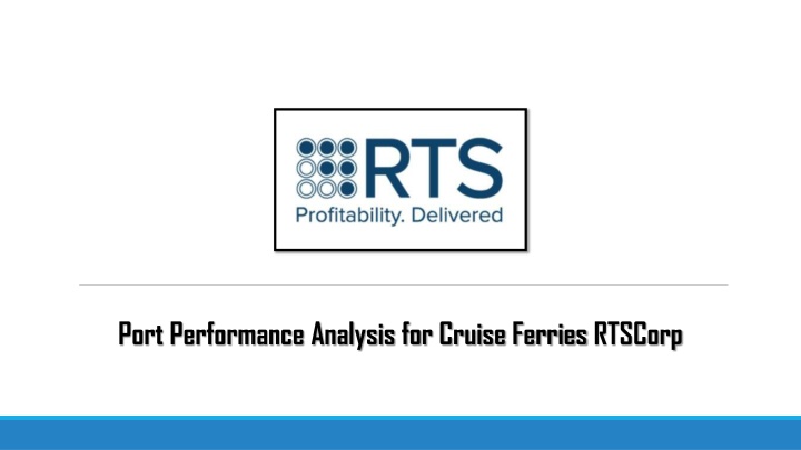 port performance analysis for cruise ferries