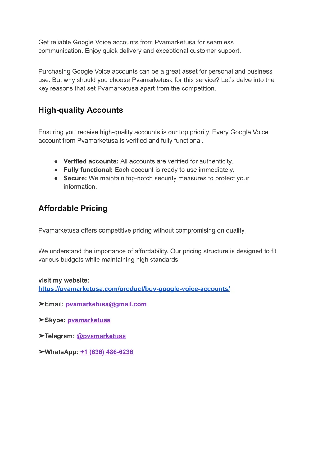 get reliable google voice accounts from