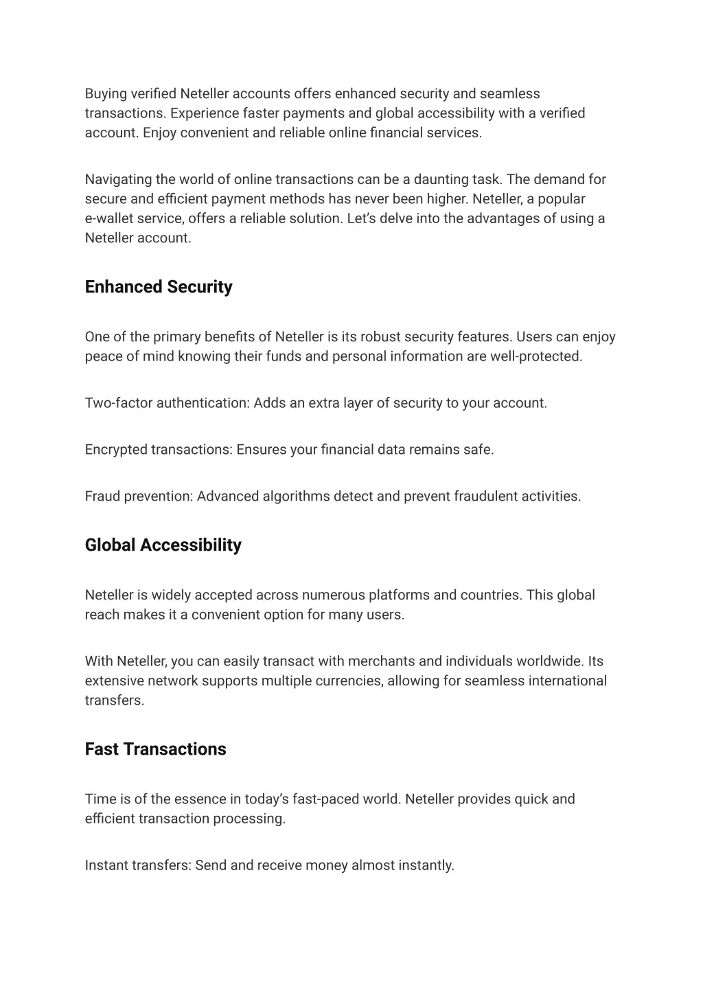 buying verified neteller accounts offers enhanced