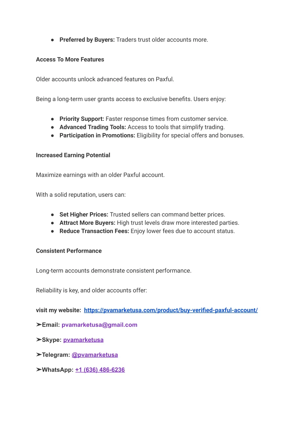 preferred by buyers traders trust older accounts