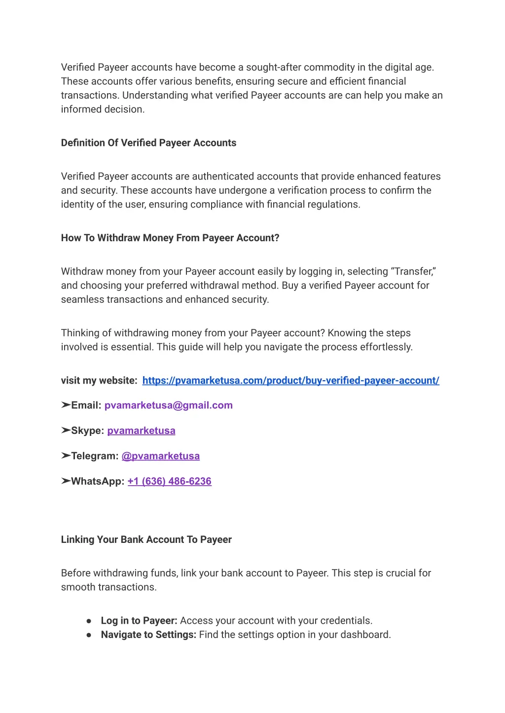 verified payeer accounts have become a sought