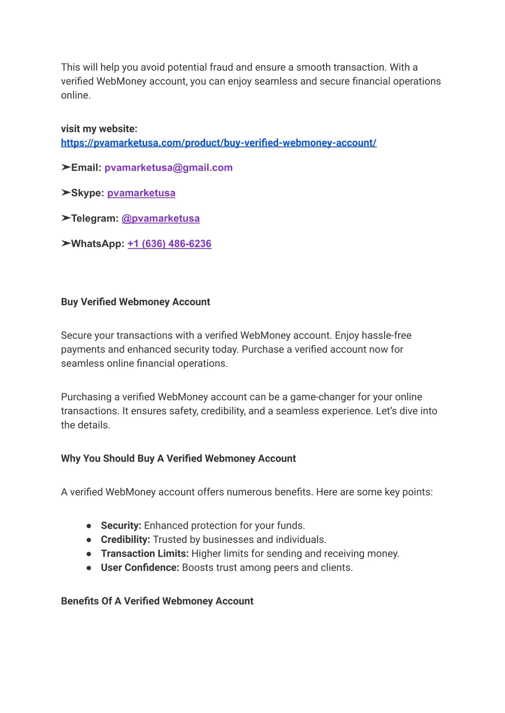 this will help you avoid potential fraud