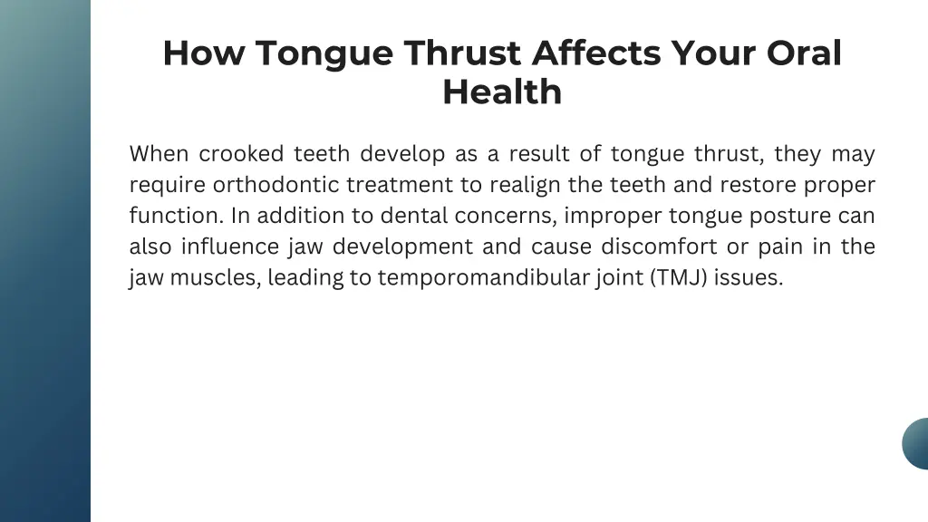 how tongue thrust affects your oral health 1
