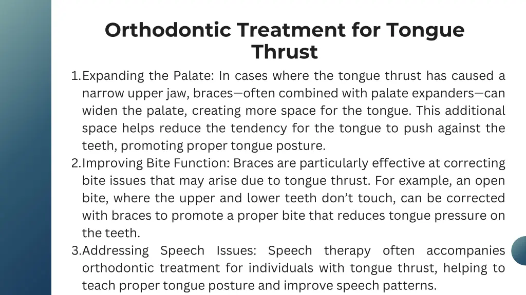 orthodontic treatment for tongue thrust 1