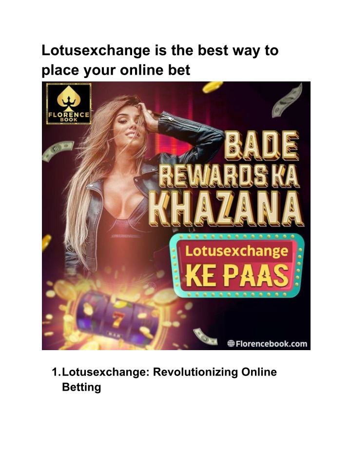 lotusexchange is the best way to place your