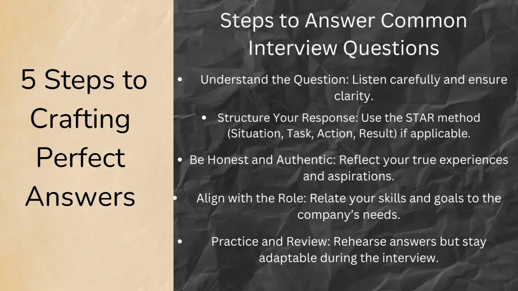 5 steps to crafting perfect answers