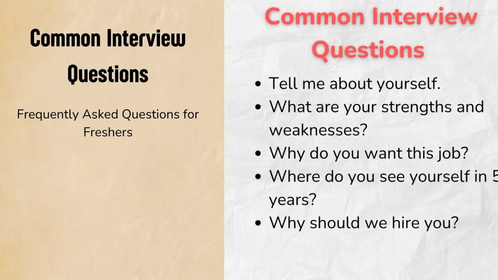 common interview questions