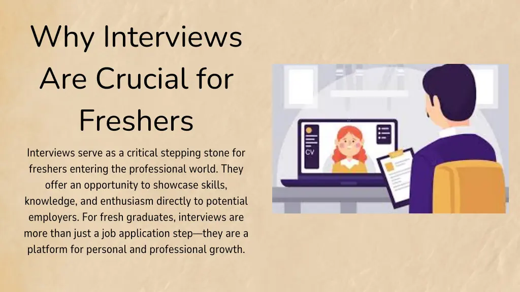 why interviews are crucial for freshers