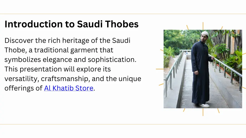 introduction to saudi thobes