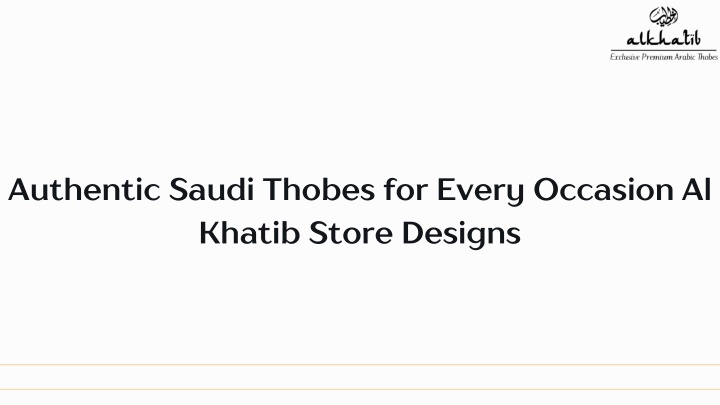 authentic saudi thobes for every occasion