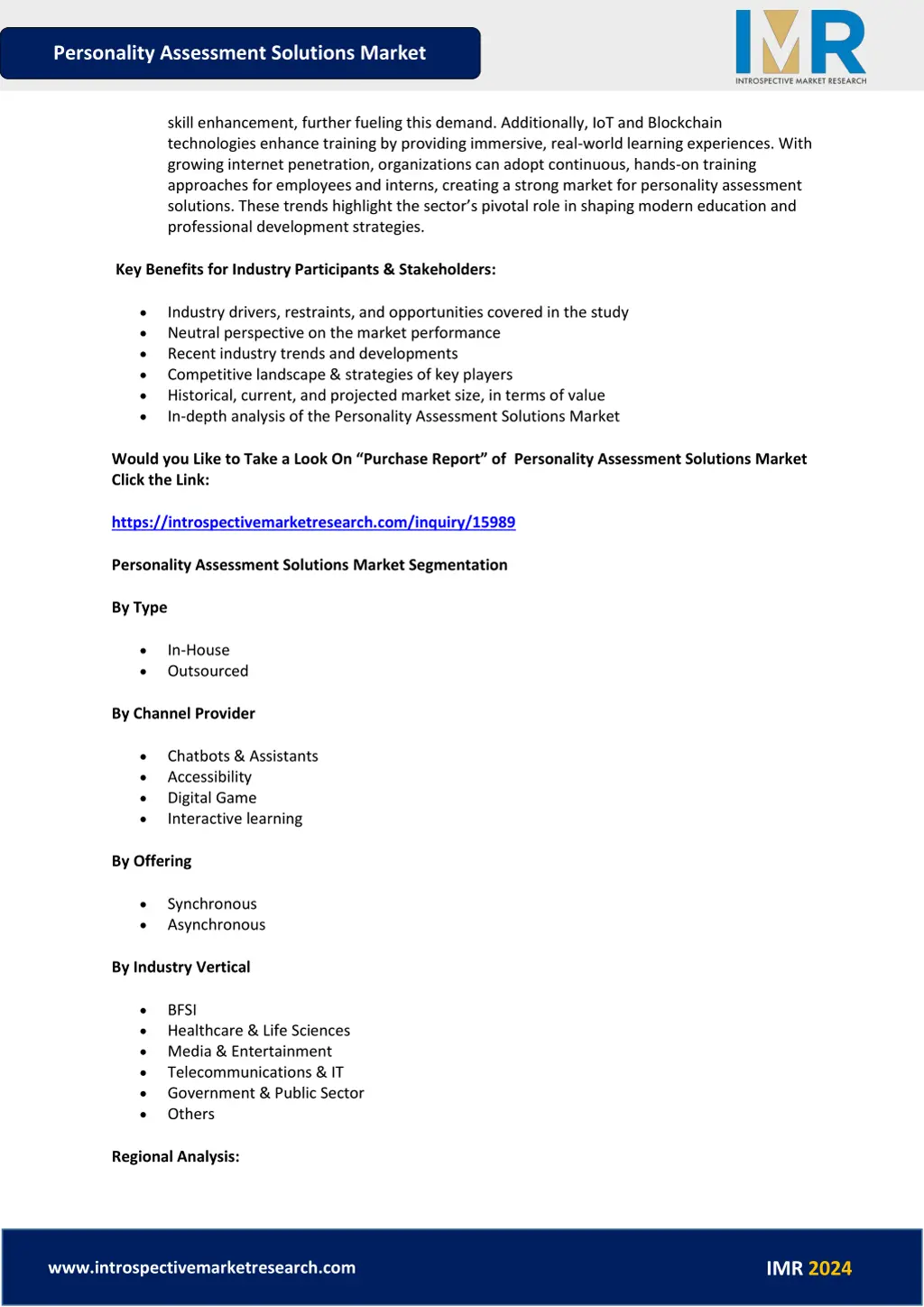 personality assessment solutions market 2