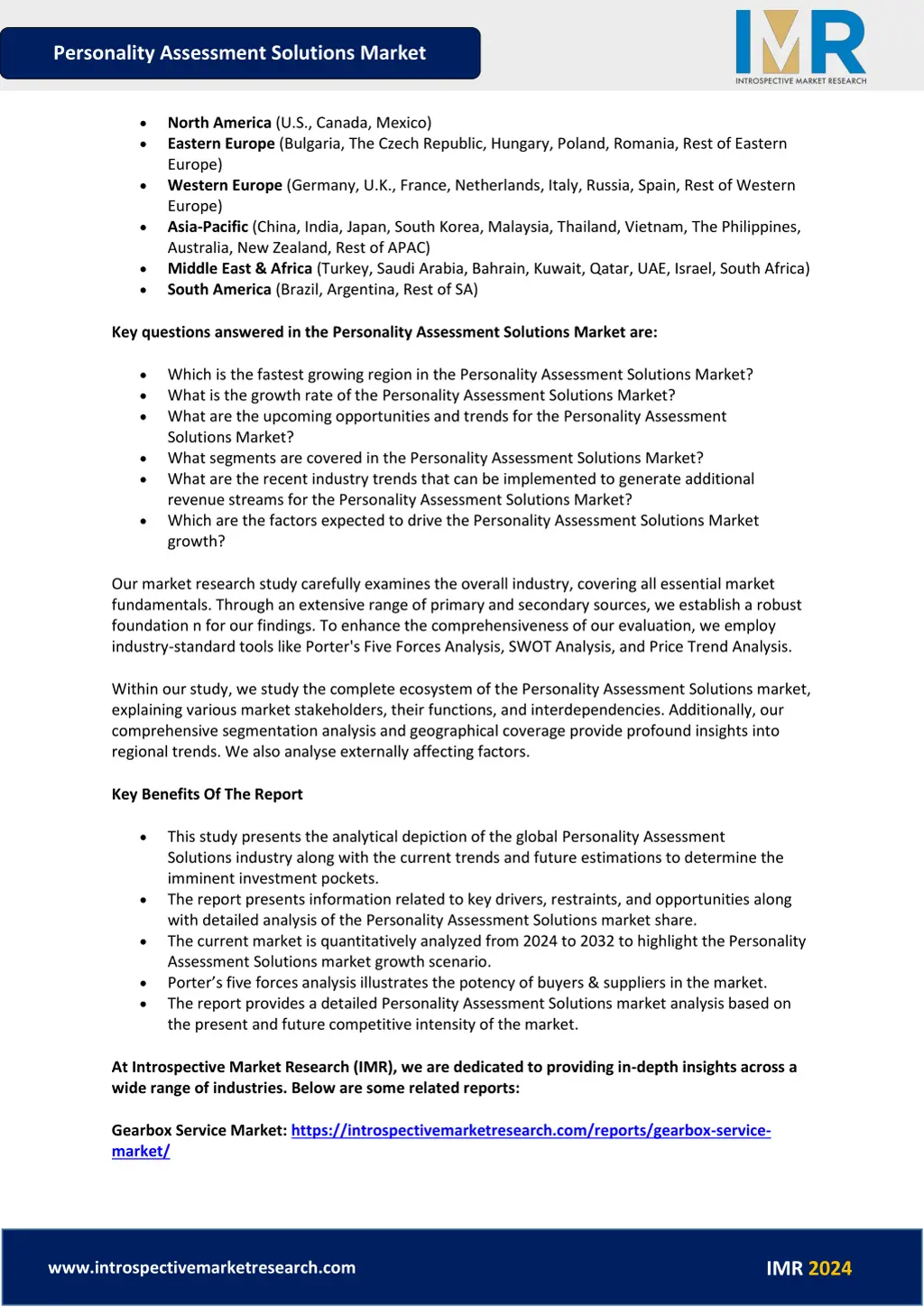personality assessment solutions market 3