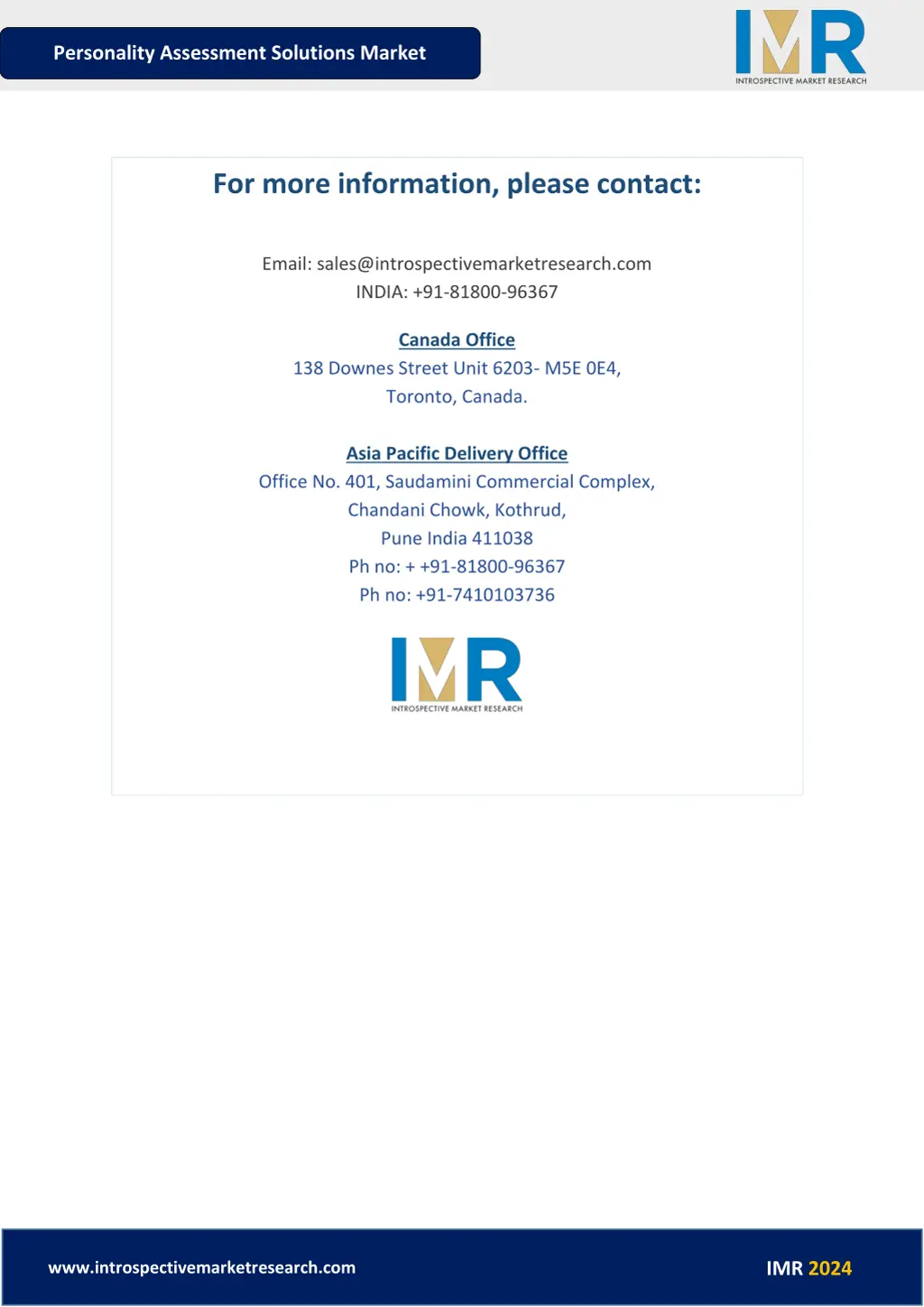personality assessment solutions market 7