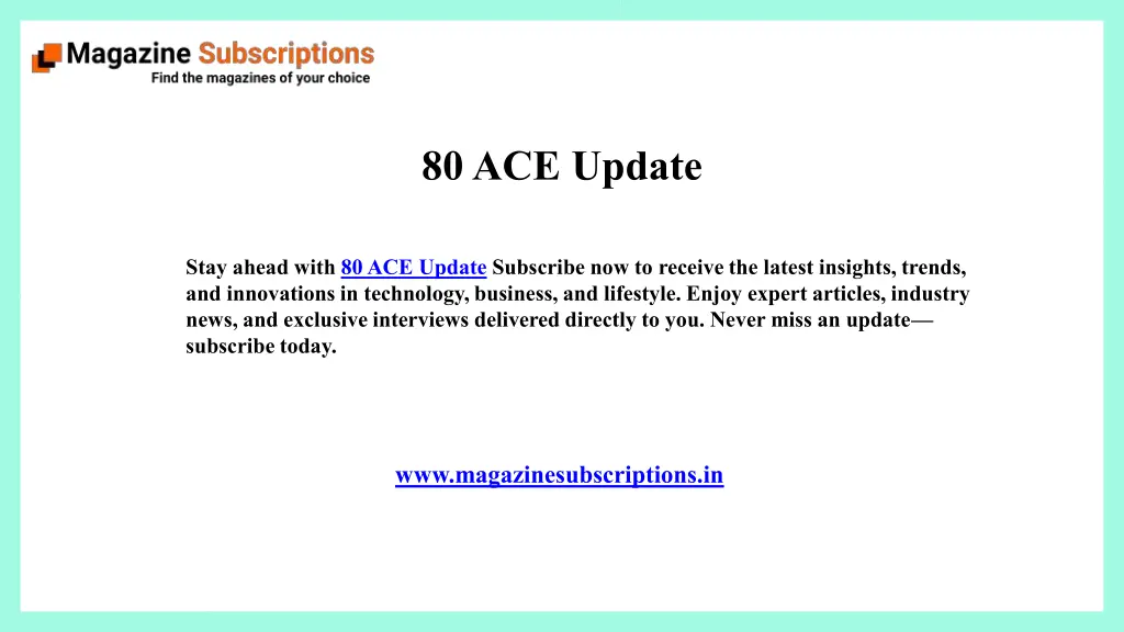 80 ace update