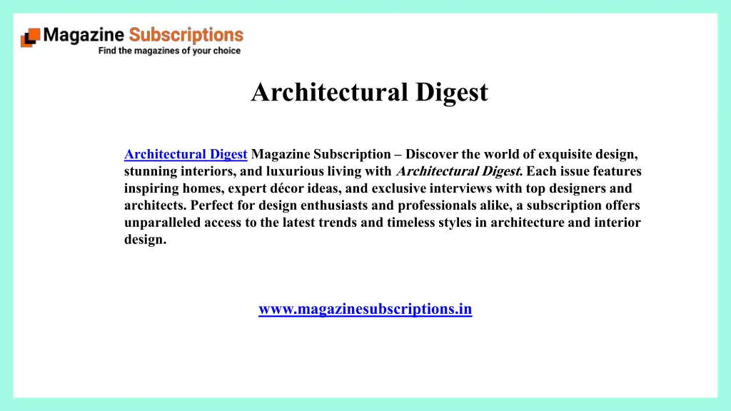 architectural digest