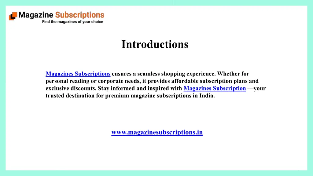 introductions