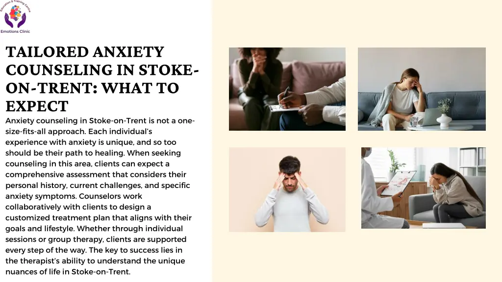 tailored anxiety counseling in stoke on trent