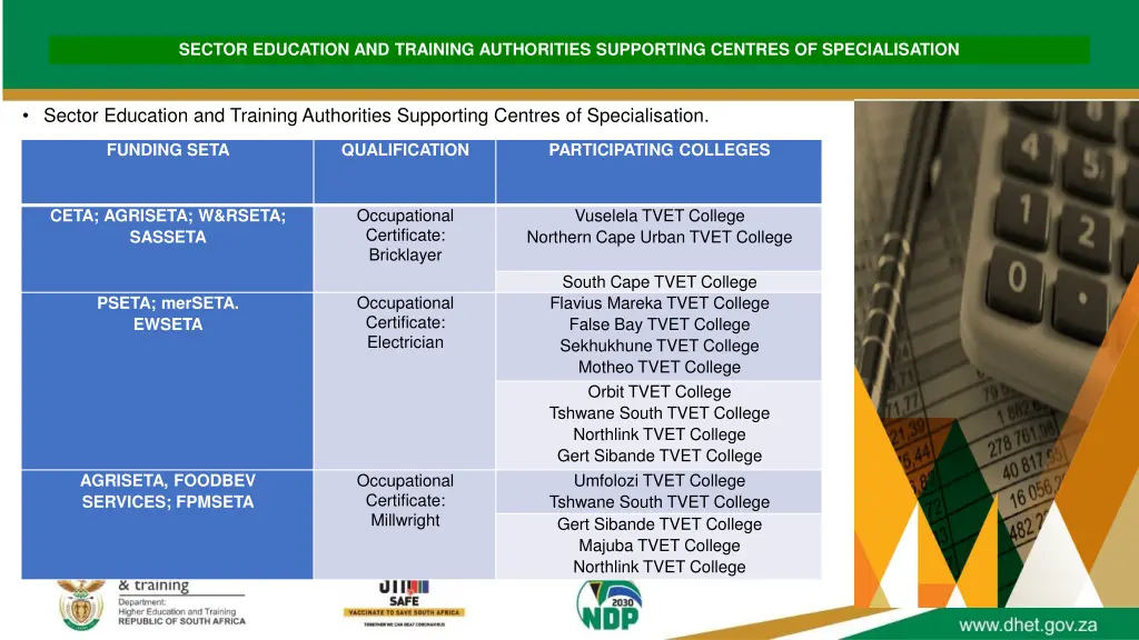 sector education and training authorities 1