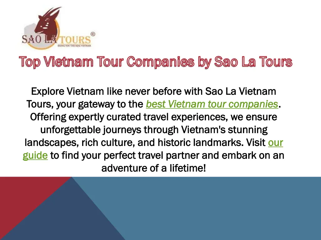 top vietnam tour companies by sao la tours 3