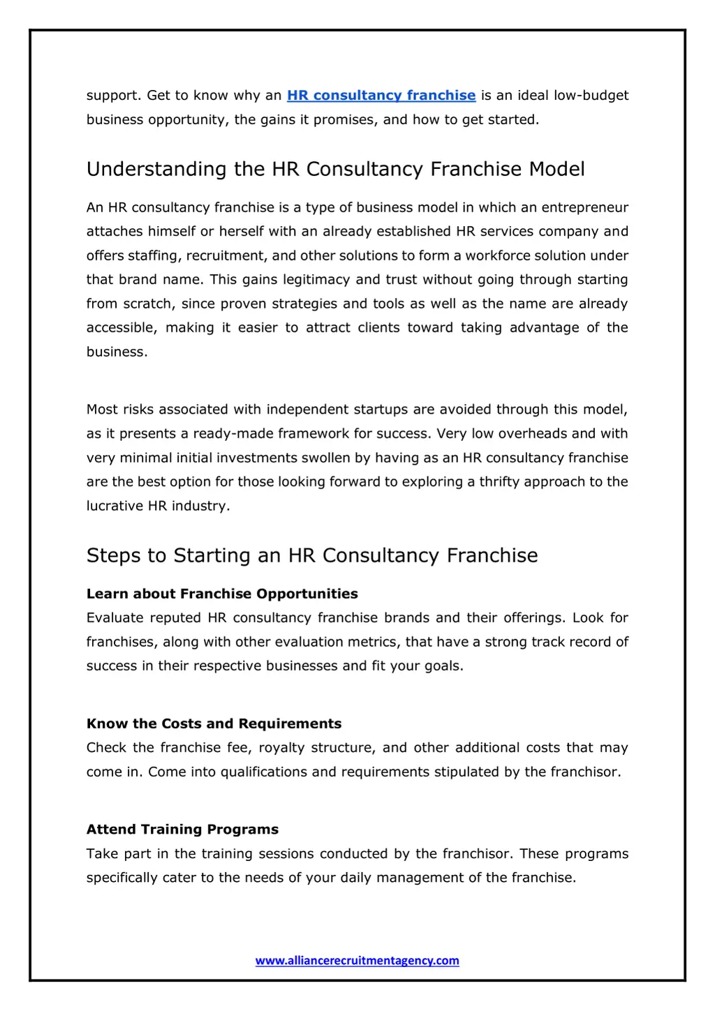 support get to know why an hr consultancy