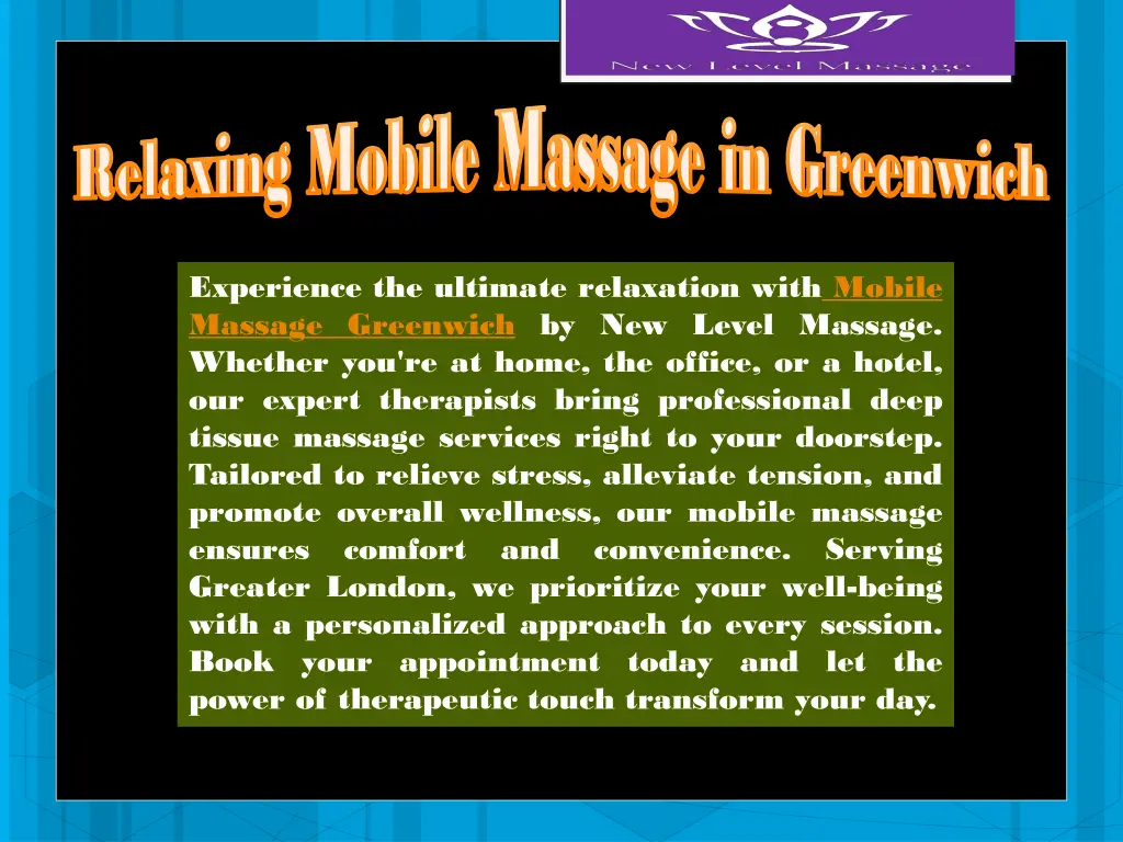 relaxing mobile massage in greenwich relaxing 3