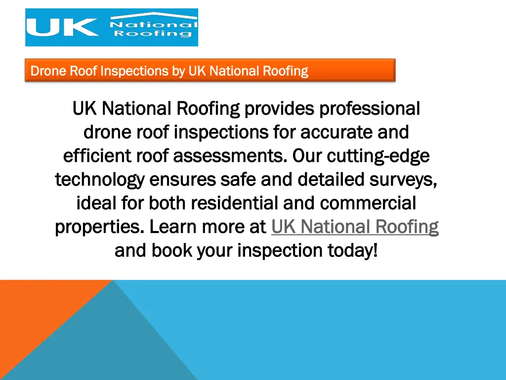 drone roof inspections by uk national roofing 3