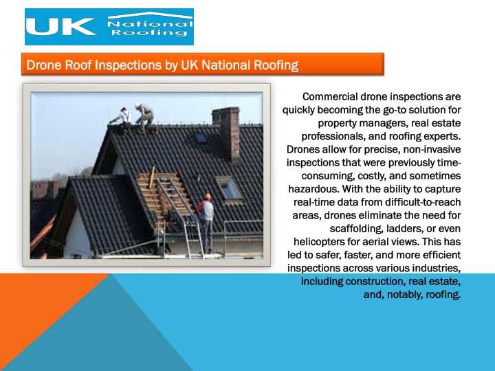 drone roof inspections by uk national roofing