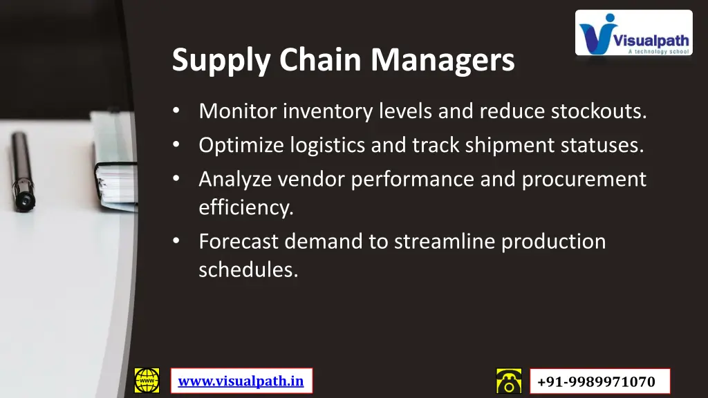 supply chain managers