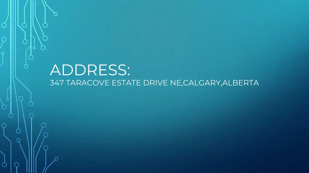 address 347 taracove estate drive ne calgary