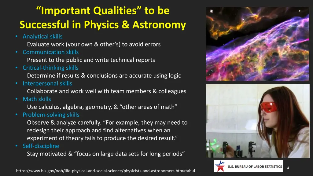 important qualities to be successful in physics