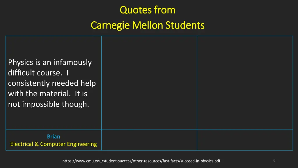 quotes from quotes from carnegie mellon students 1