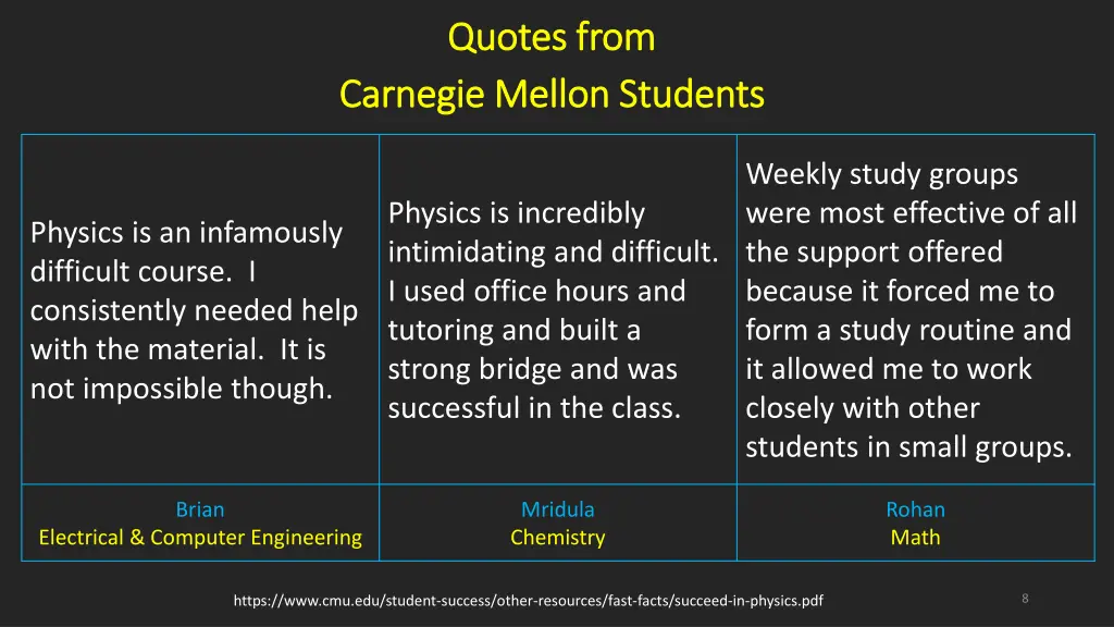 quotes from quotes from carnegie mellon students 3