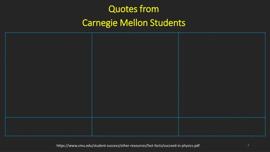 quotes from quotes from carnegie mellon students