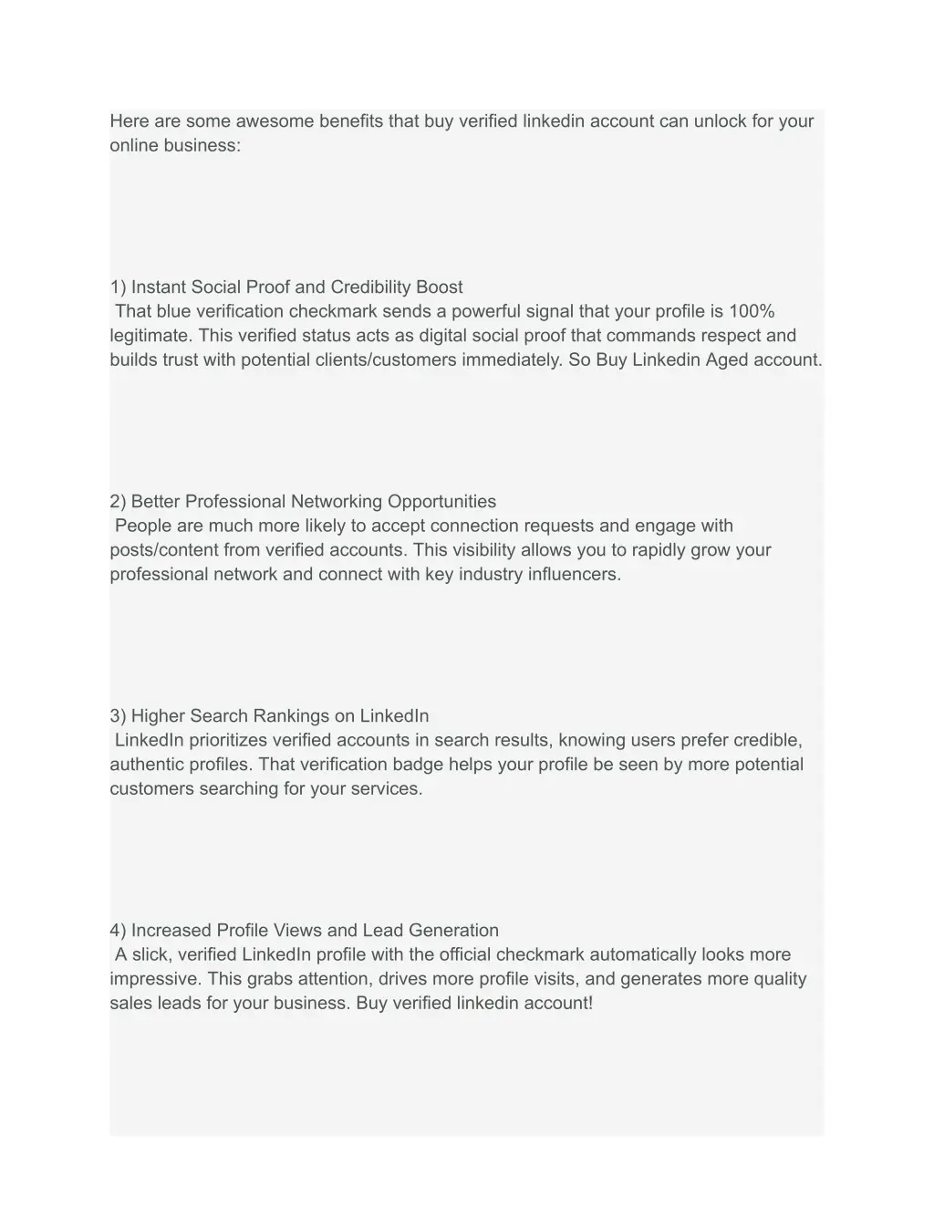 here are some awesome benefits that buy verified