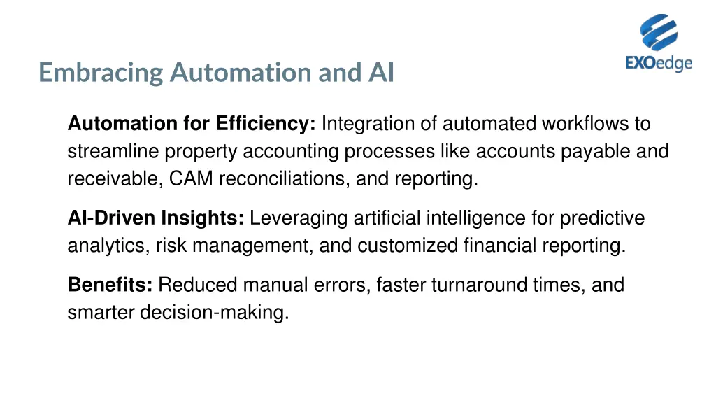 embracing automation and ai