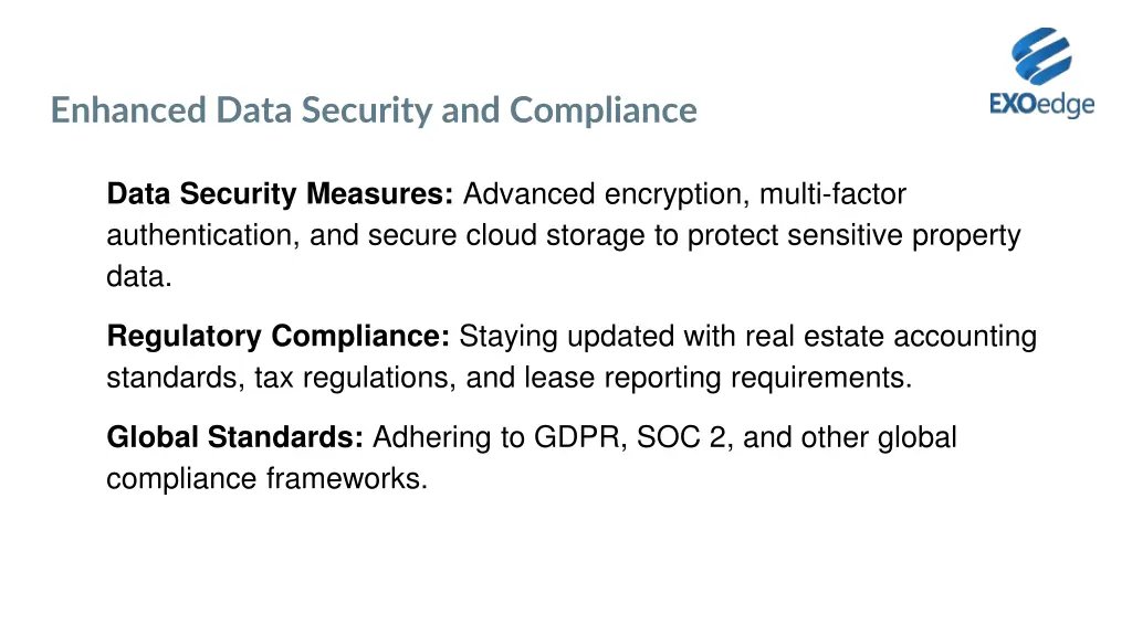 enhanced data security and compliance