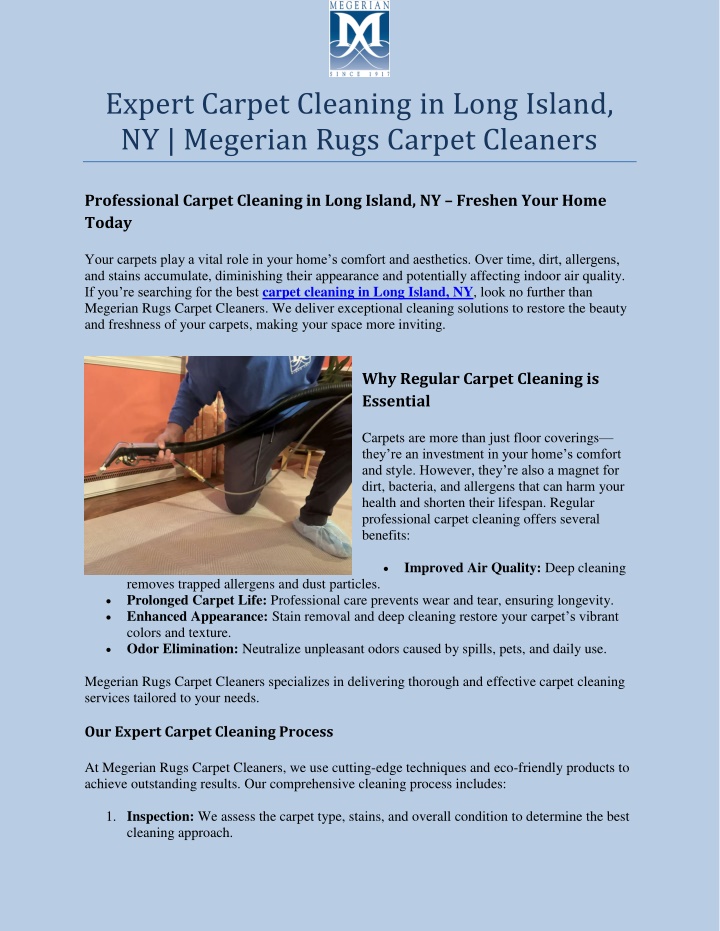 expert carpet cleaning in long island ny megerian