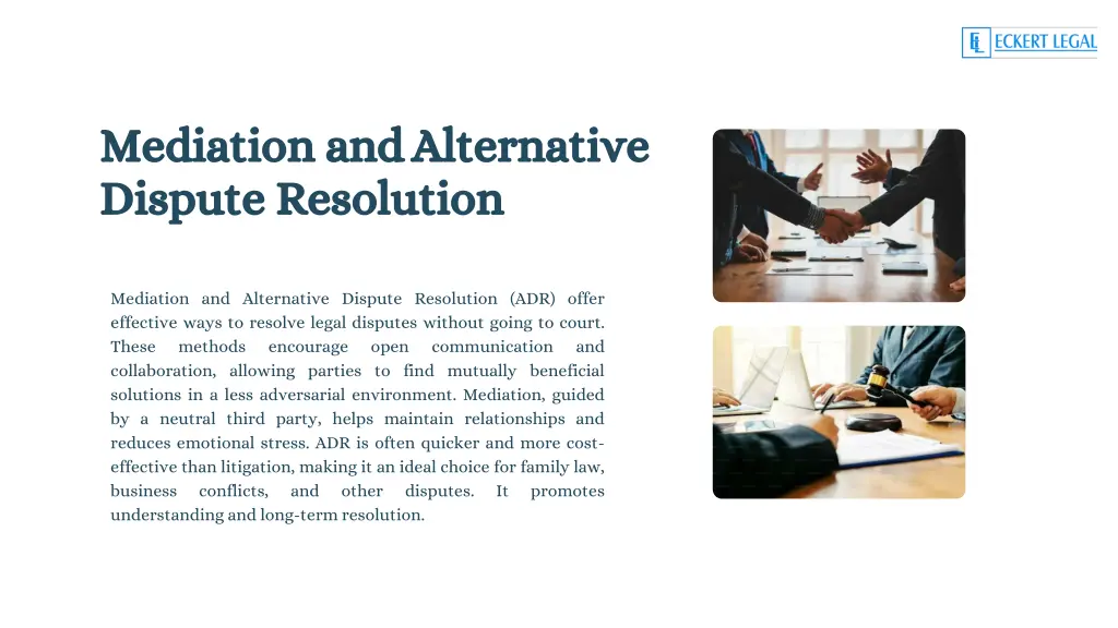 mediation and alternative dispute resolution