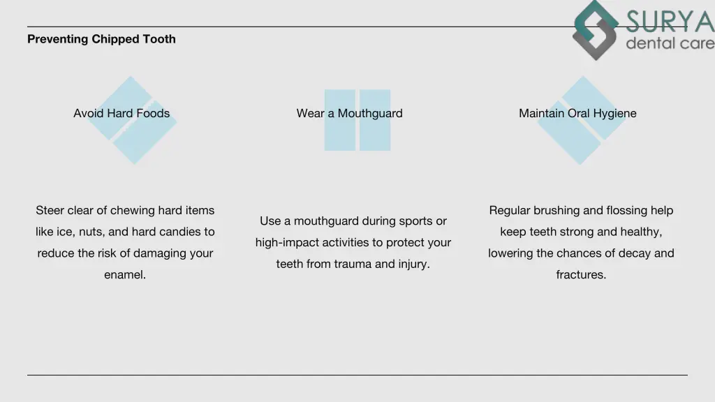 preventing chipped tooth