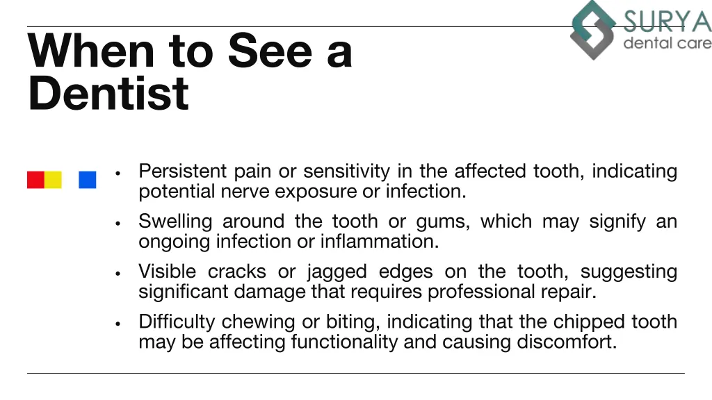 when to see a dentist