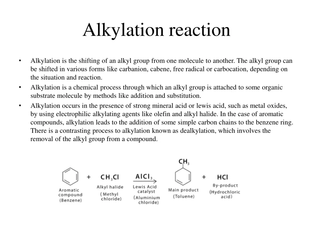alkylation reaction