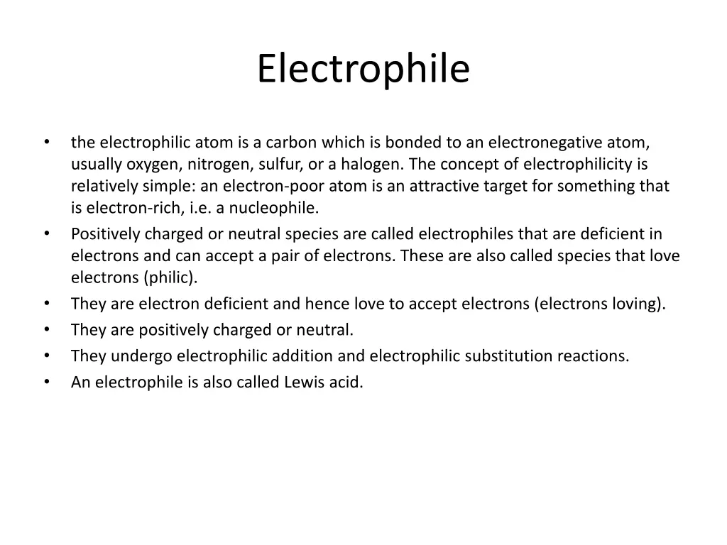 electrophile